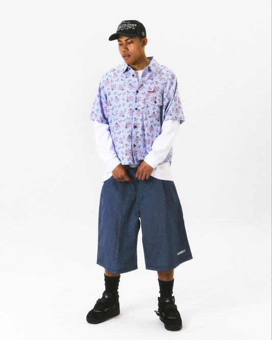 FLORAL MIGUEL SHIRT BLUE - BEV C multi label store