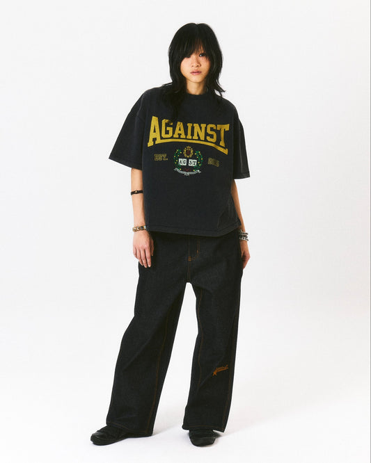 VARSITY WASHED BOXY TEE NAVY - BEV C multi label store