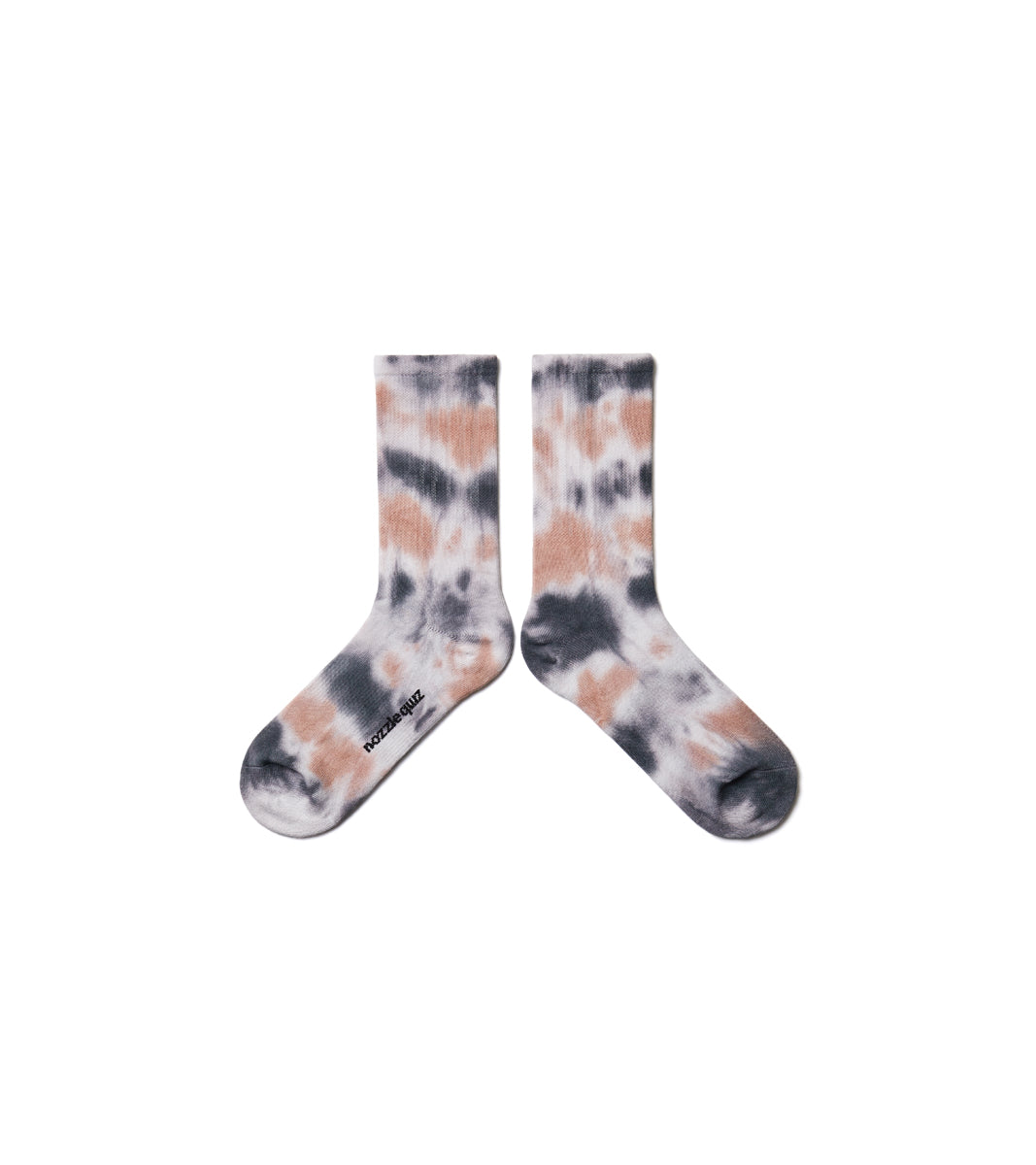 Spray Dye Crew Casual Socks - Drip Black