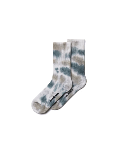 Spray Dye Crew Casual Socks - Drip Navy
