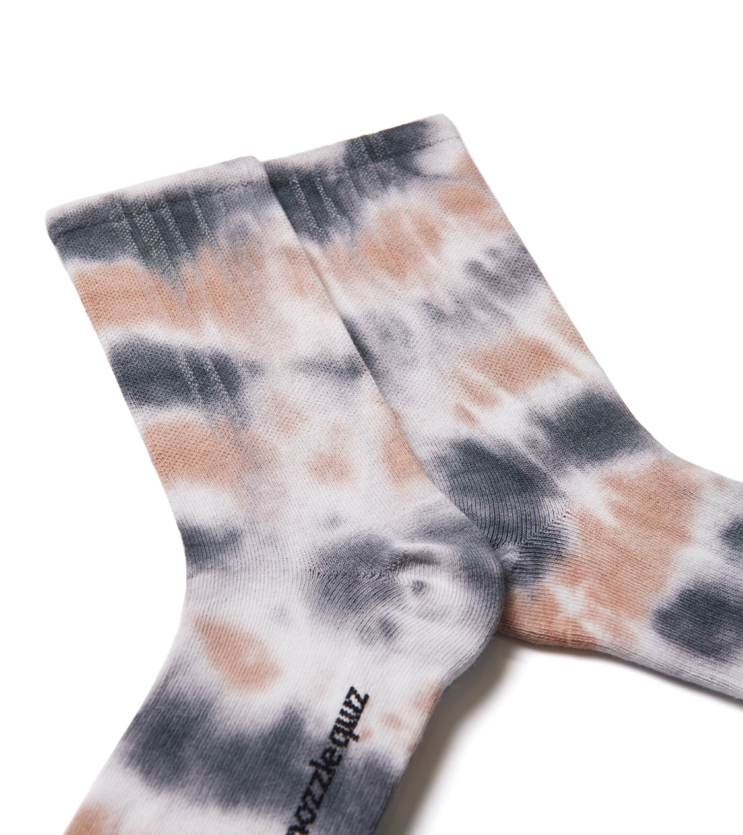 Spray Dye Crew Casual Socks - Drip Black