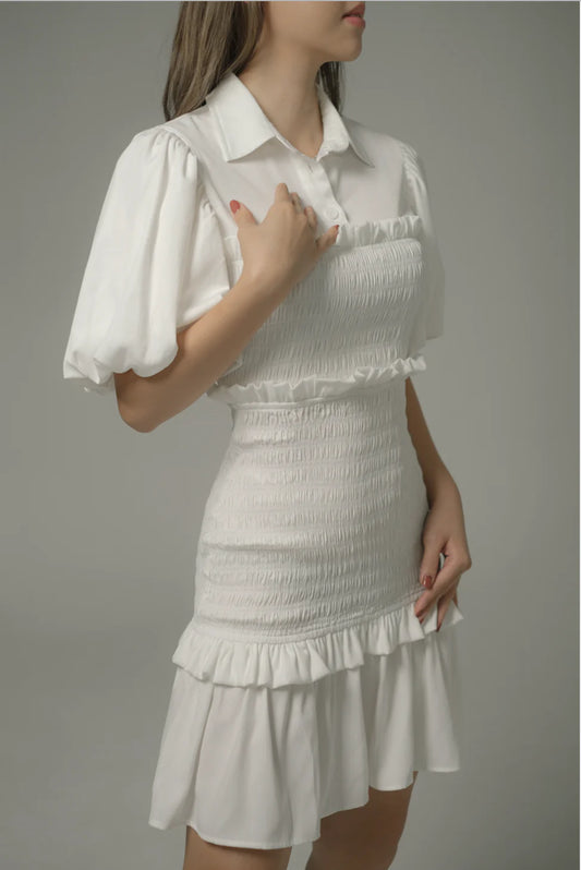 TALIAH DRESS IN WHITE