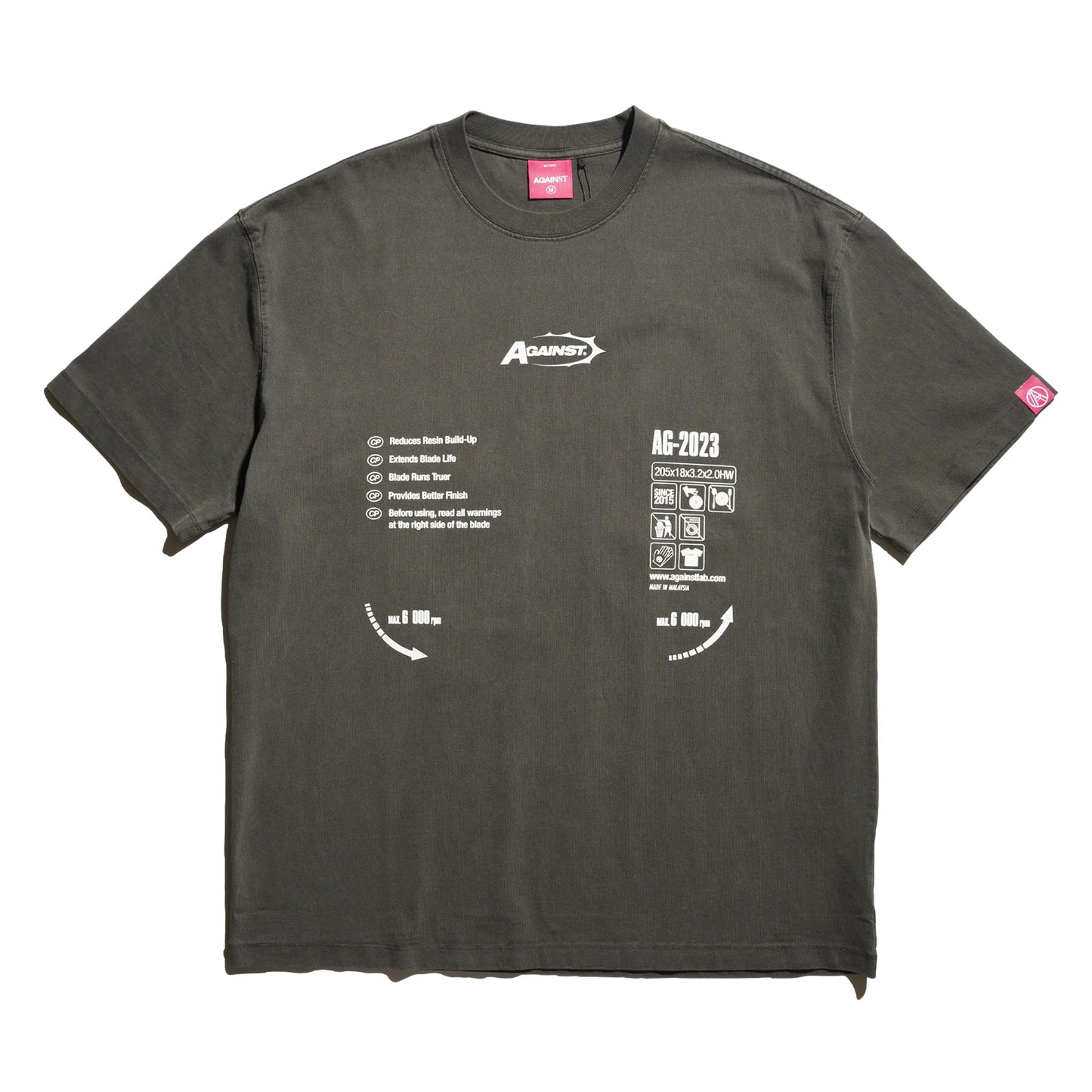 WASHED BLADE TEE - BLACK