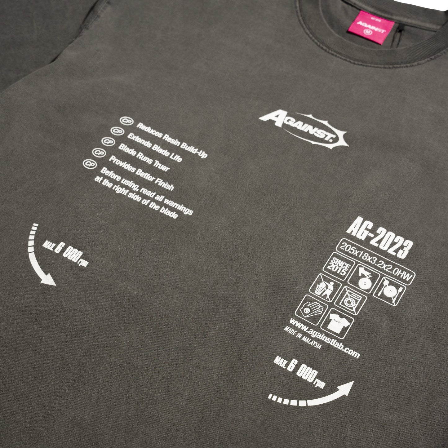 WASHED BLADE TEE - BLACK