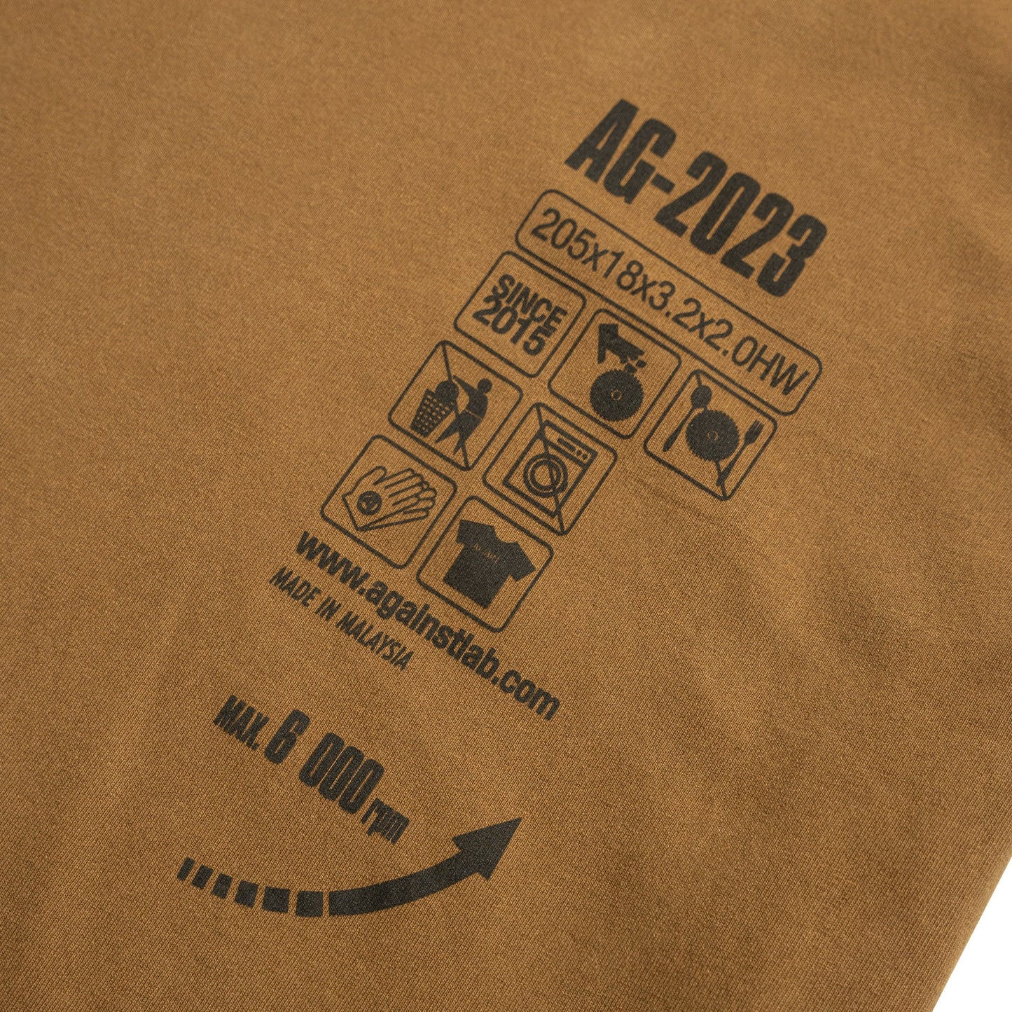 WASHED BLADE TEE - BROWN