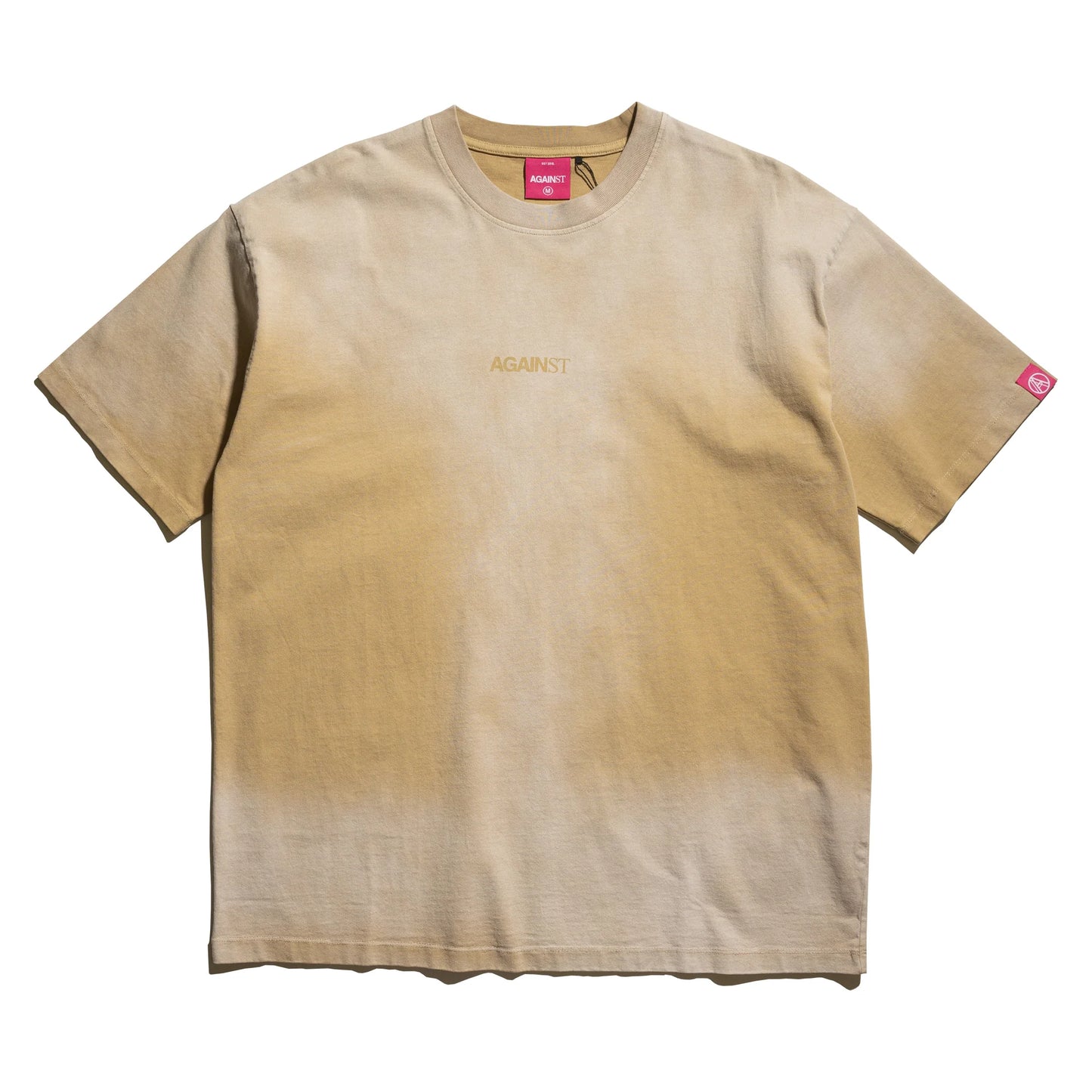 WASHED LOGO TEE - BEIGE