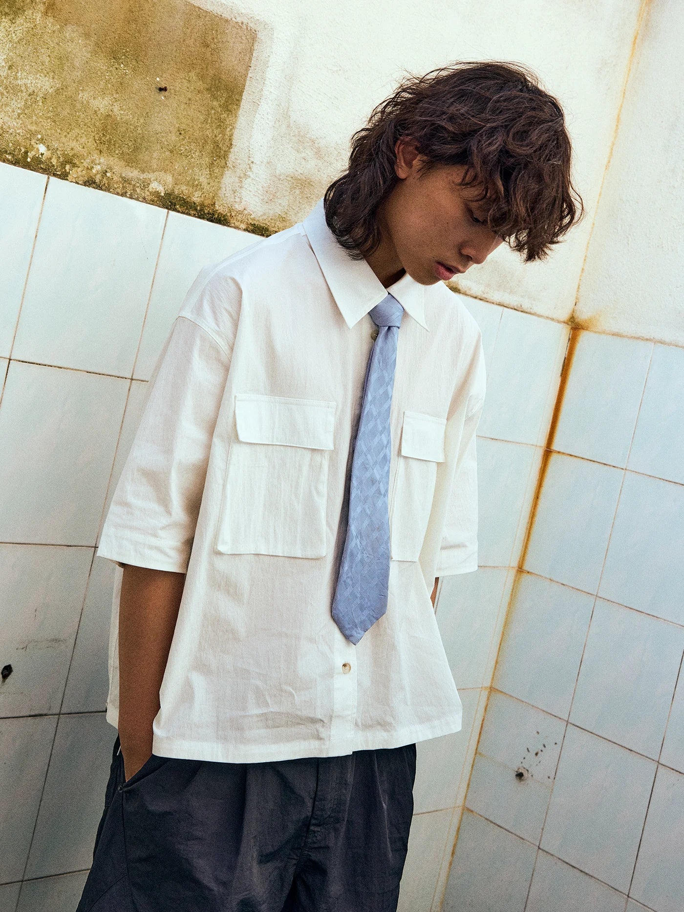 ABP. BIG BRO S/S SHIRT NYLON WHITE