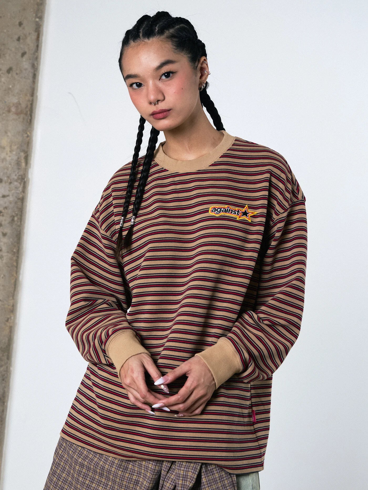 Stripe Star L/S Tee