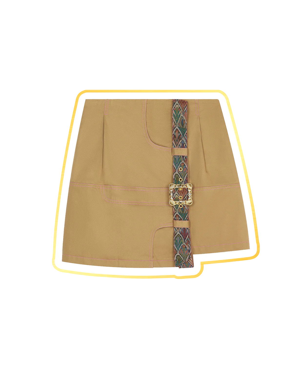 Triks Skirt ( Caramel )