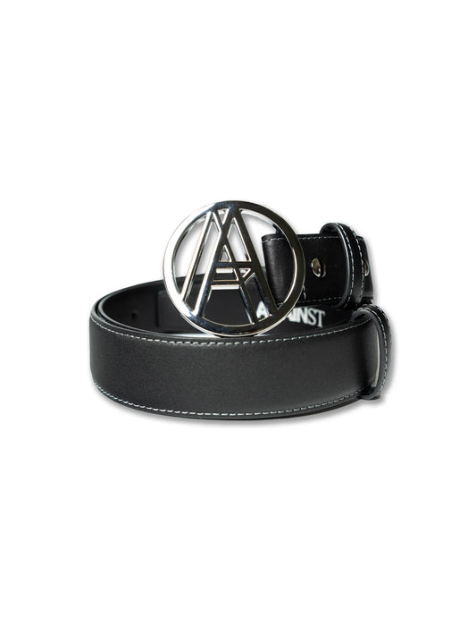 A LOGO LEATHER BELT