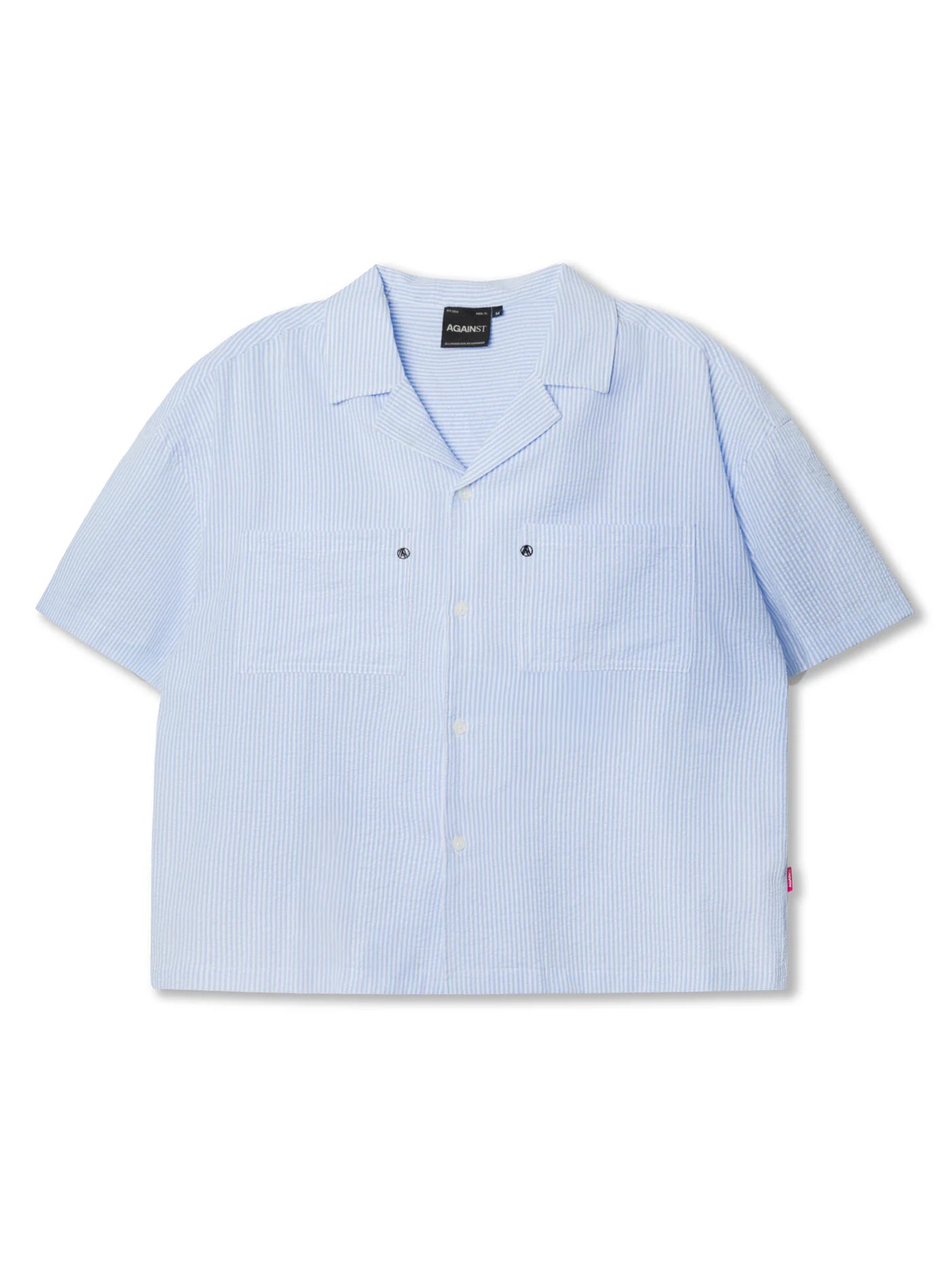 DUTY SEERSUCKER SHIRT STRIPE BLUE