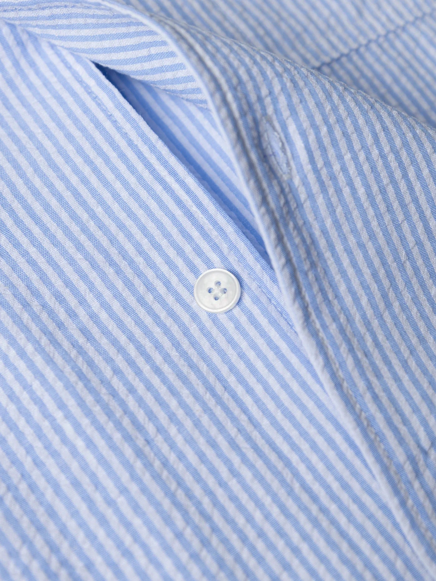 DUTY SEERSUCKER SHIRT STRIPE BLUE