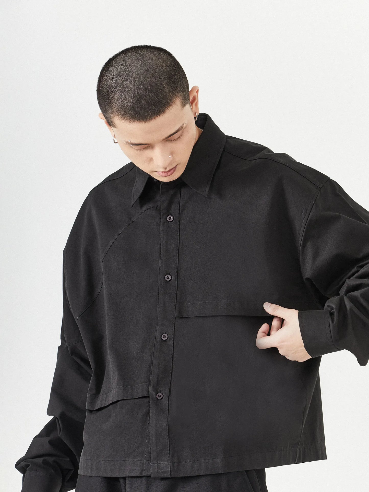 MULTI-LAYERED OVERSHIRT