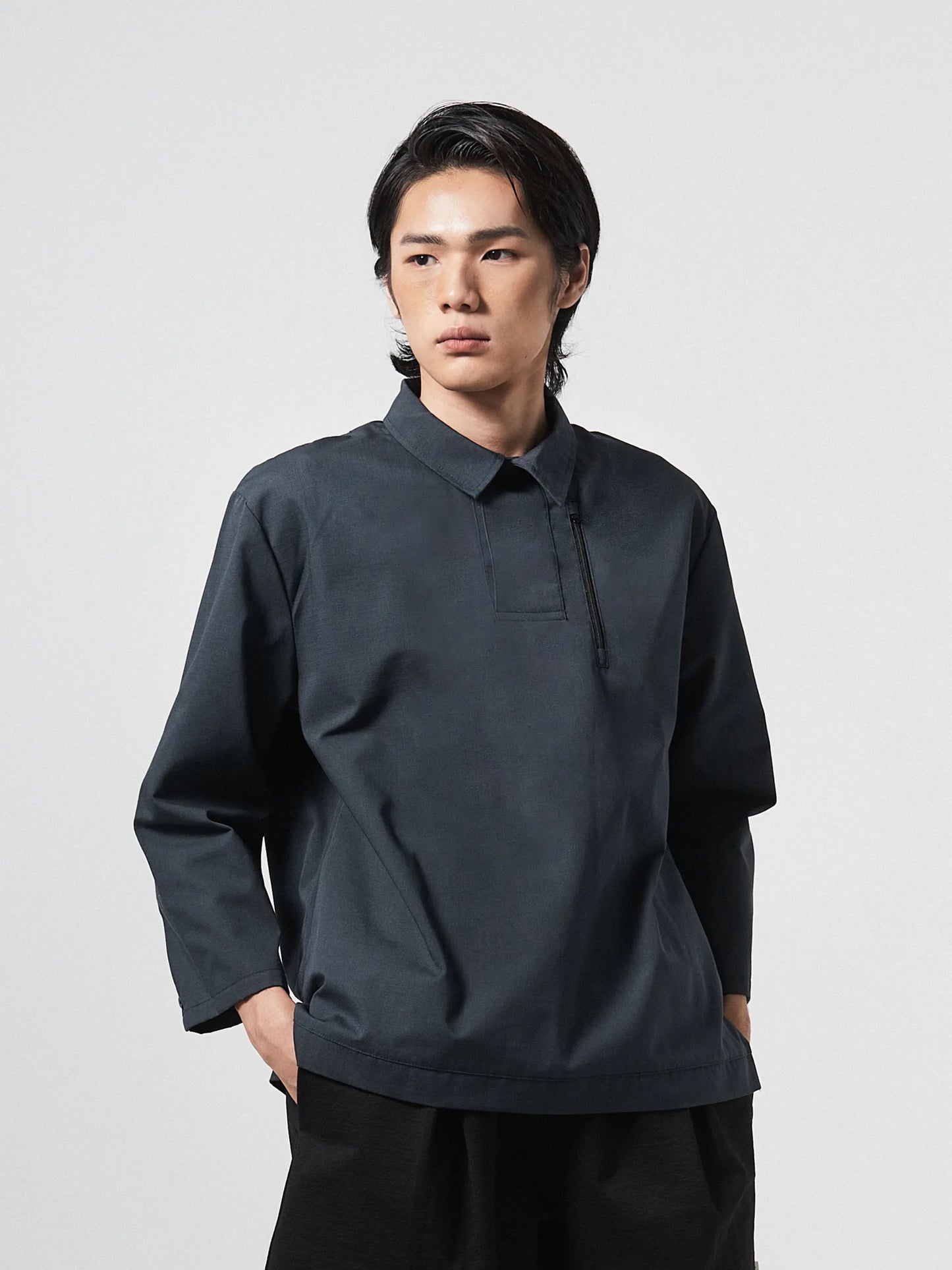 CONTEMPORARY FIBER FUSION POLO | BLUE