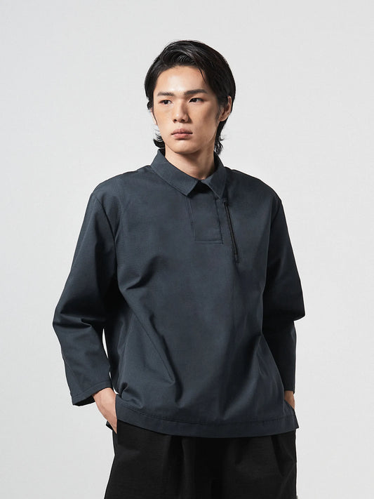 CONTEMPORARY FIBER FUSION POLO | BLUE