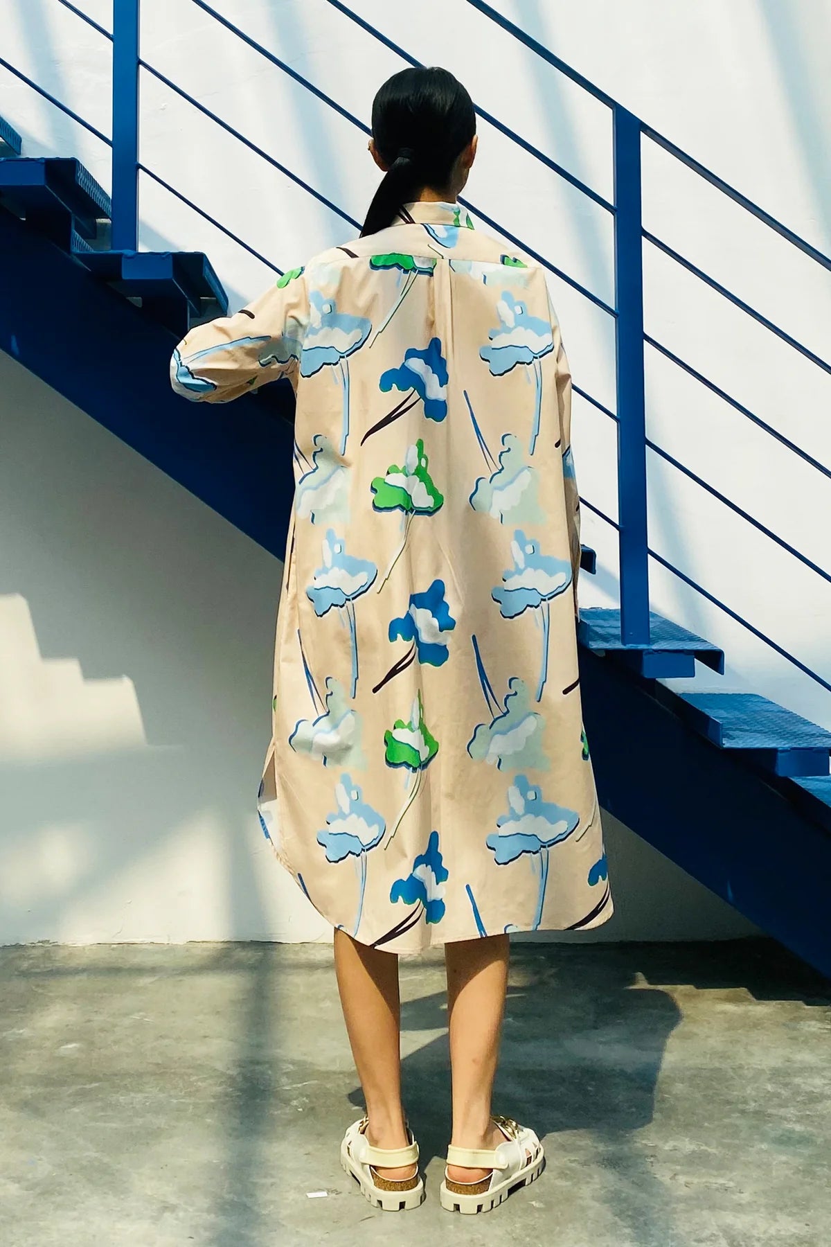 CGS 007 || FUWA SHIRT DRESS - PEACH
