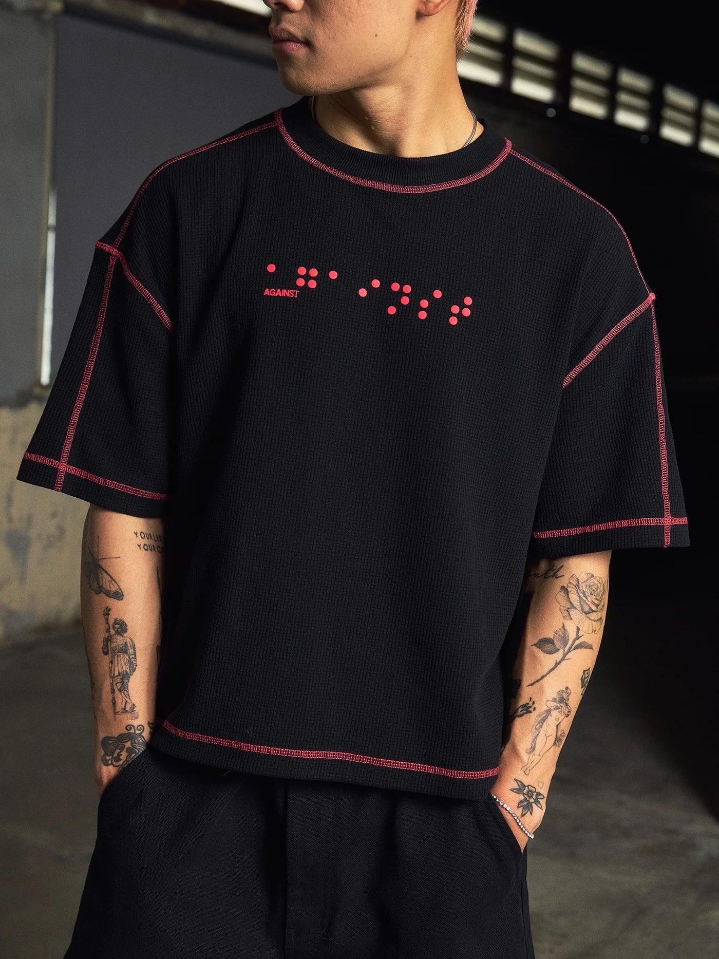 Brailled Waffle Tee