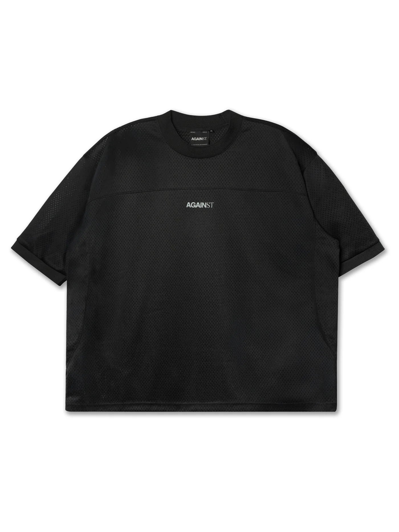 MESH JERSEY TOP BLACK