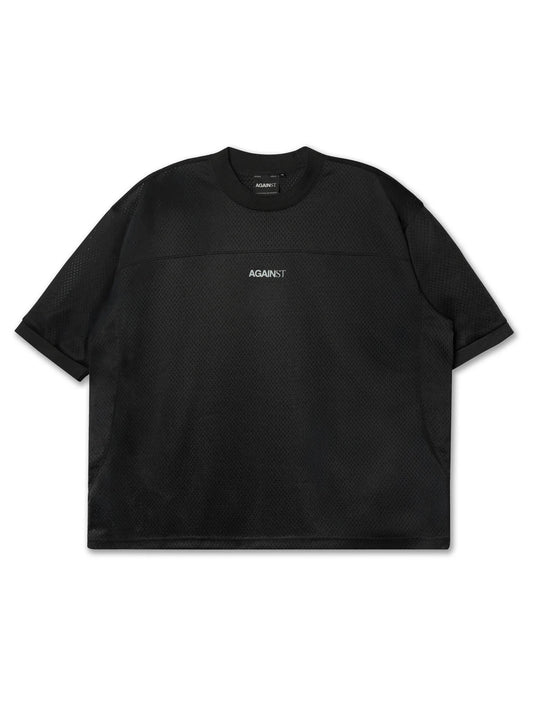 MESH JERSEY TOP BLACK