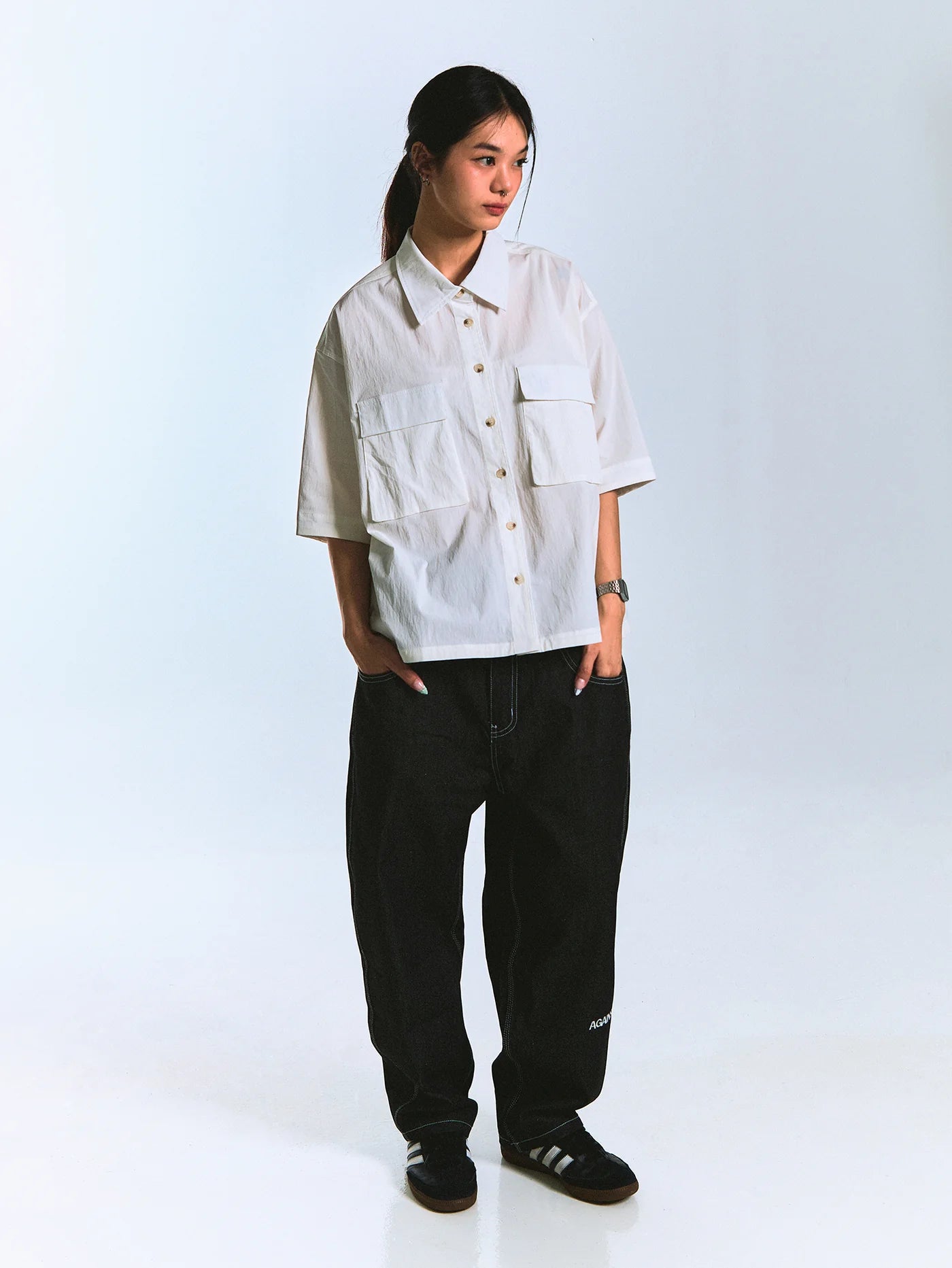 ABP. BIG BRO S/S SHIRT NYLON WHITE