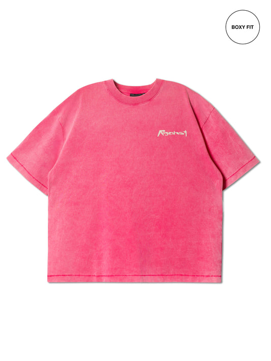 AFACTS TEE WASHED PINK