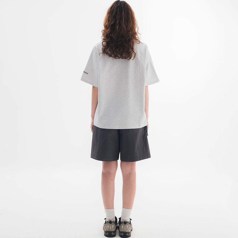STONEHENGE TEE - MELANGE GREY