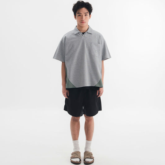 SKIPPER POLO - MELANGE GREY
