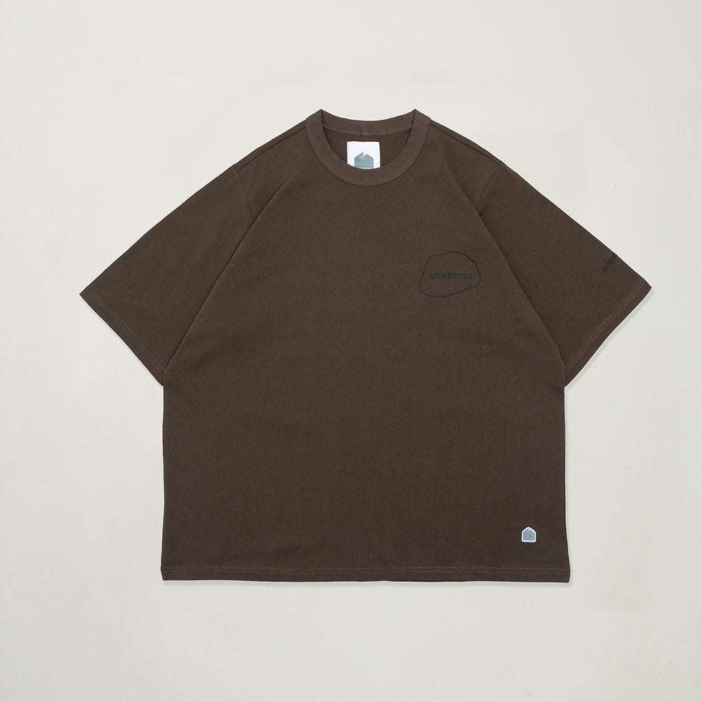 STACKS TEE - DARK BROWN