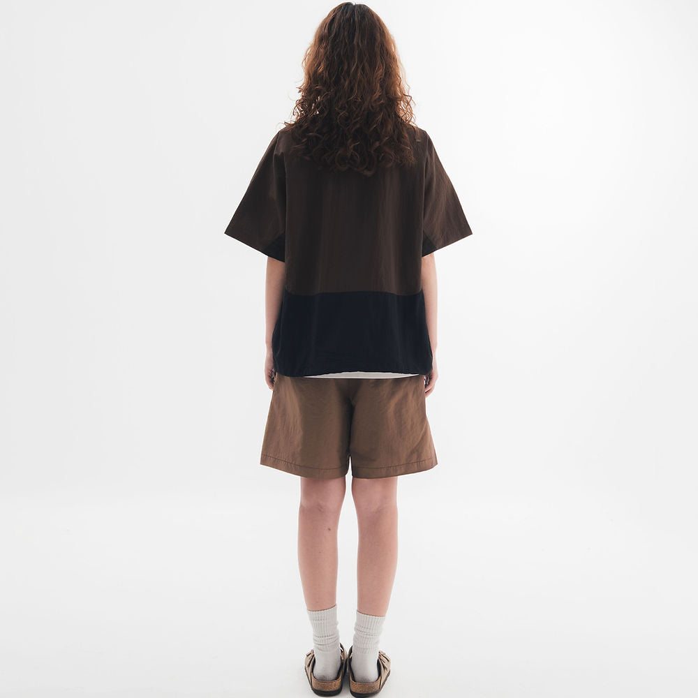 Half Snap Pullover Shirt (Umber)