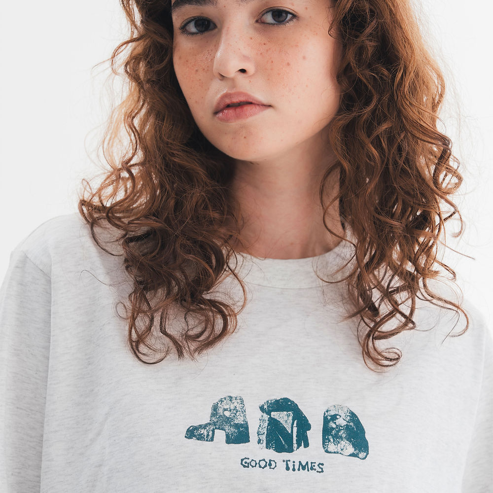 STONEHENGE TEE - MELANGE GREY