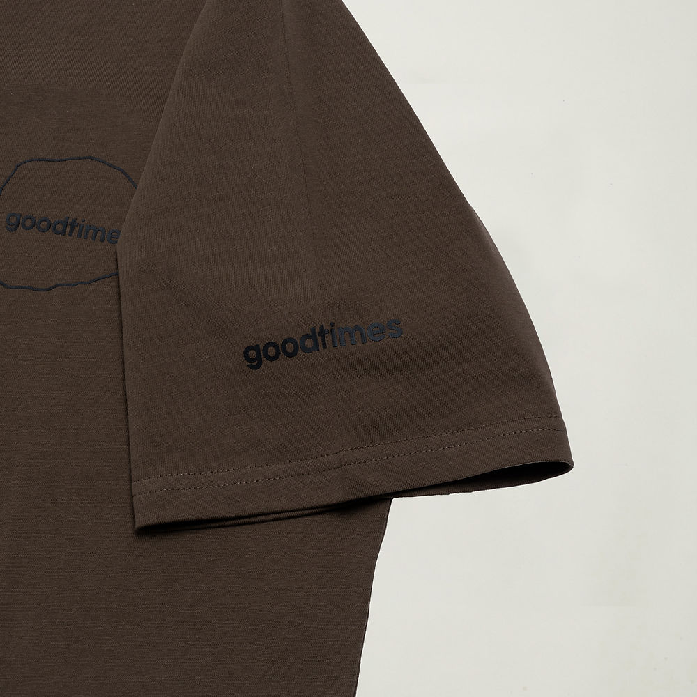 STACKS TEE - DARK BROWN