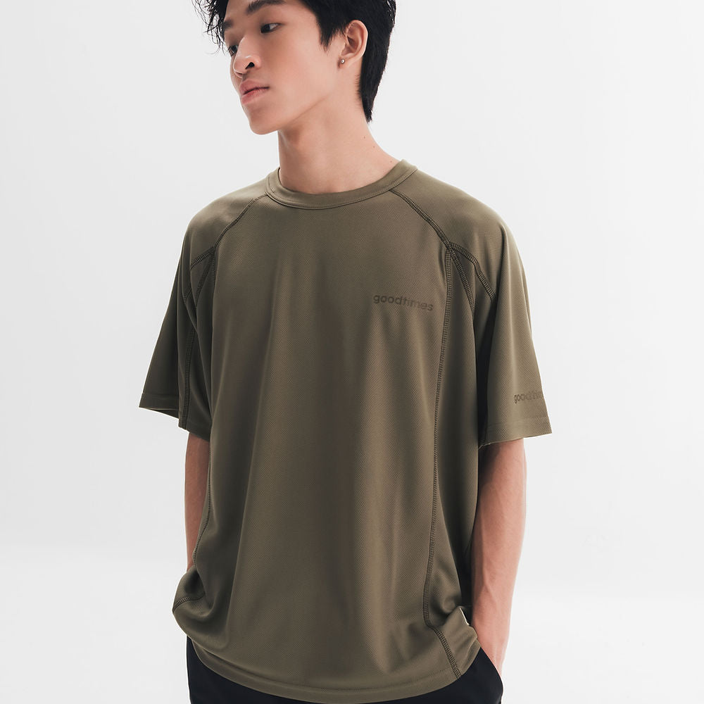 LITE SPLICE TEE - OLIVE