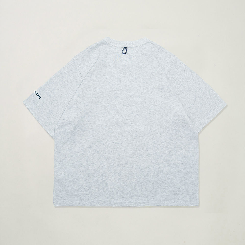 STONEHENGE TEE - MELANGE GREY
