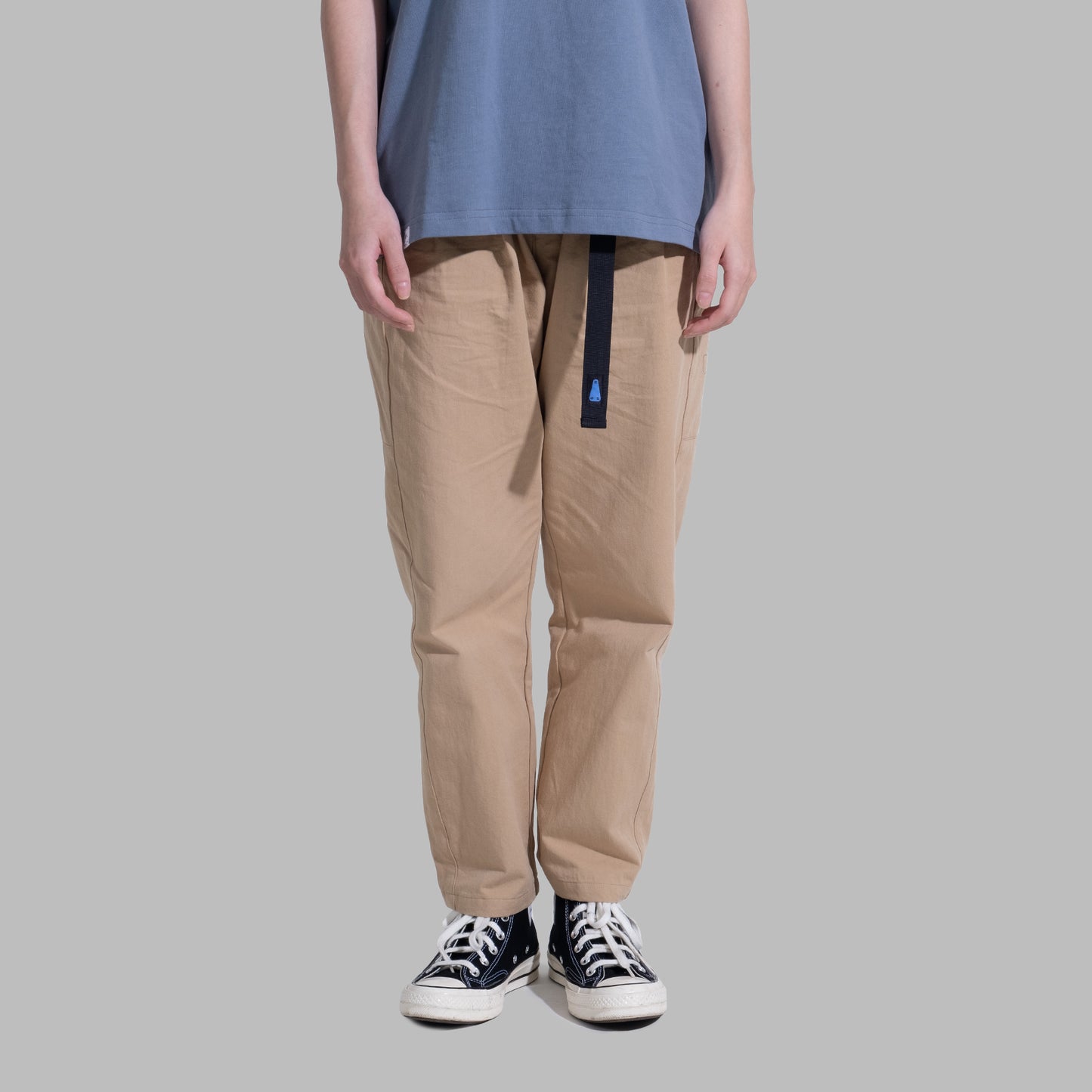 Side Pockets Pants / Cotton - Khaki