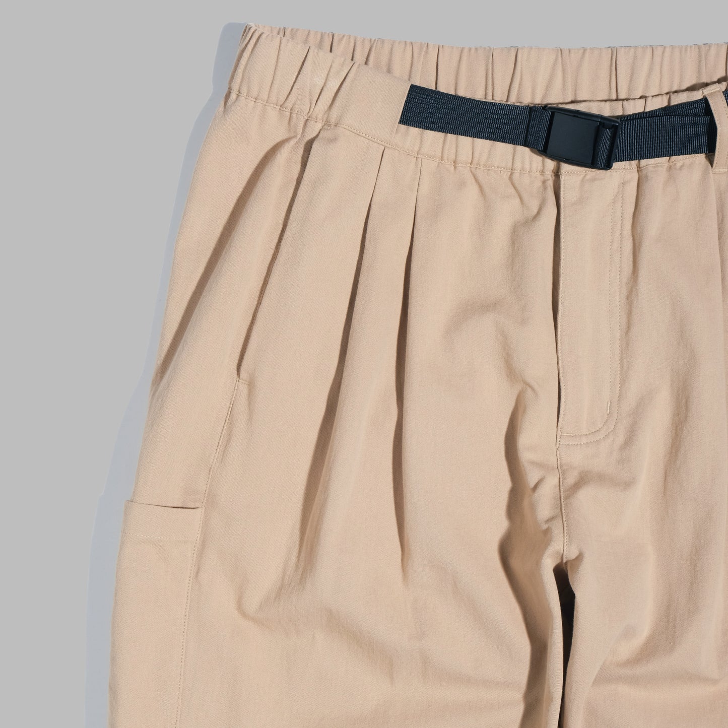 Side Pockets Pants / Cotton - Khaki