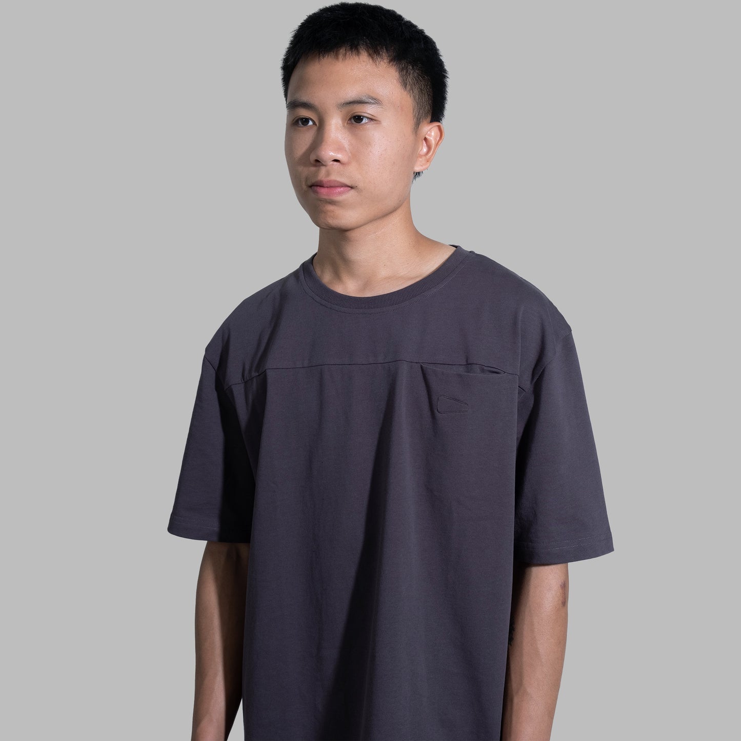 Pocket Tee / Cotton - Charcoal