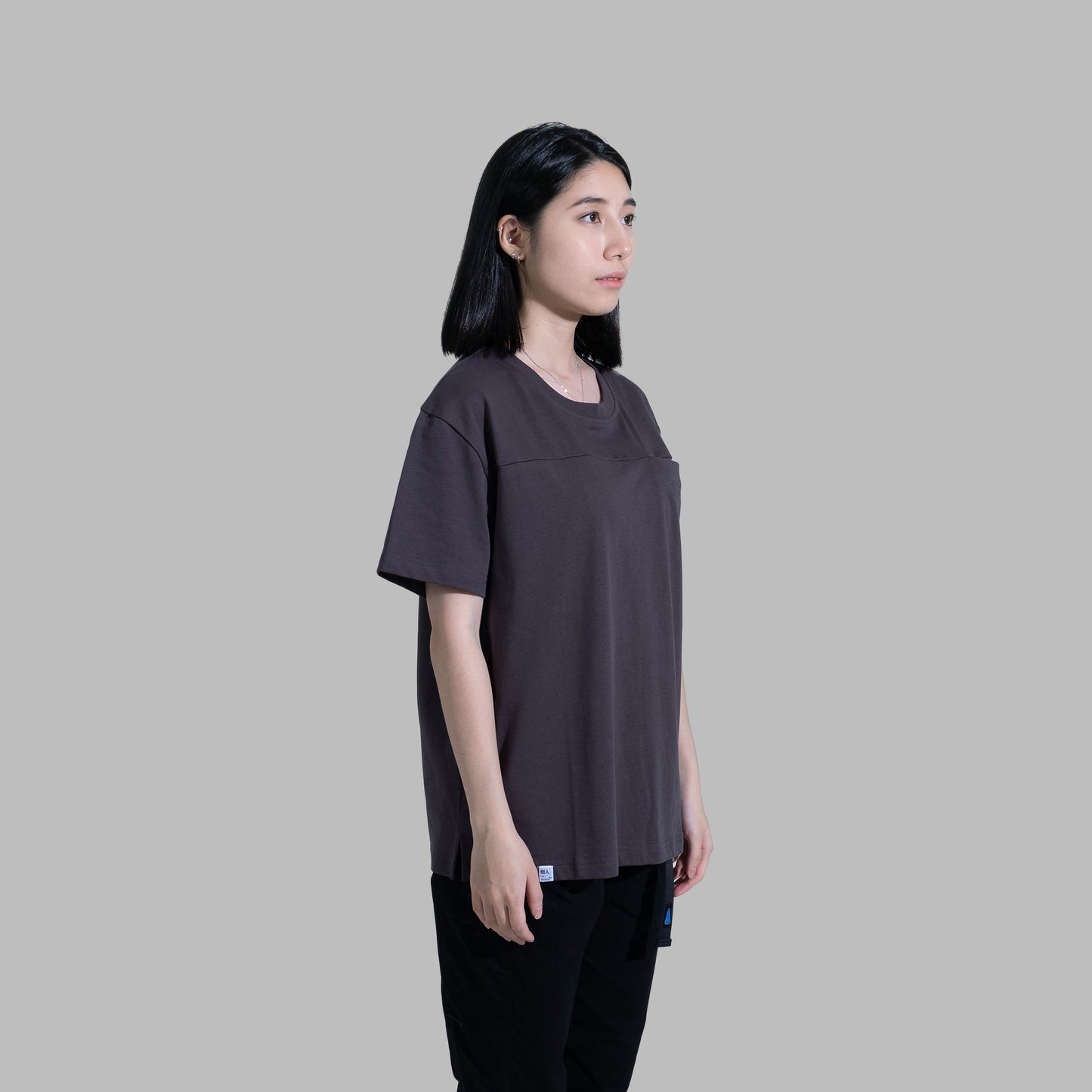 Pocket Tee / Cotton - Charcoal
