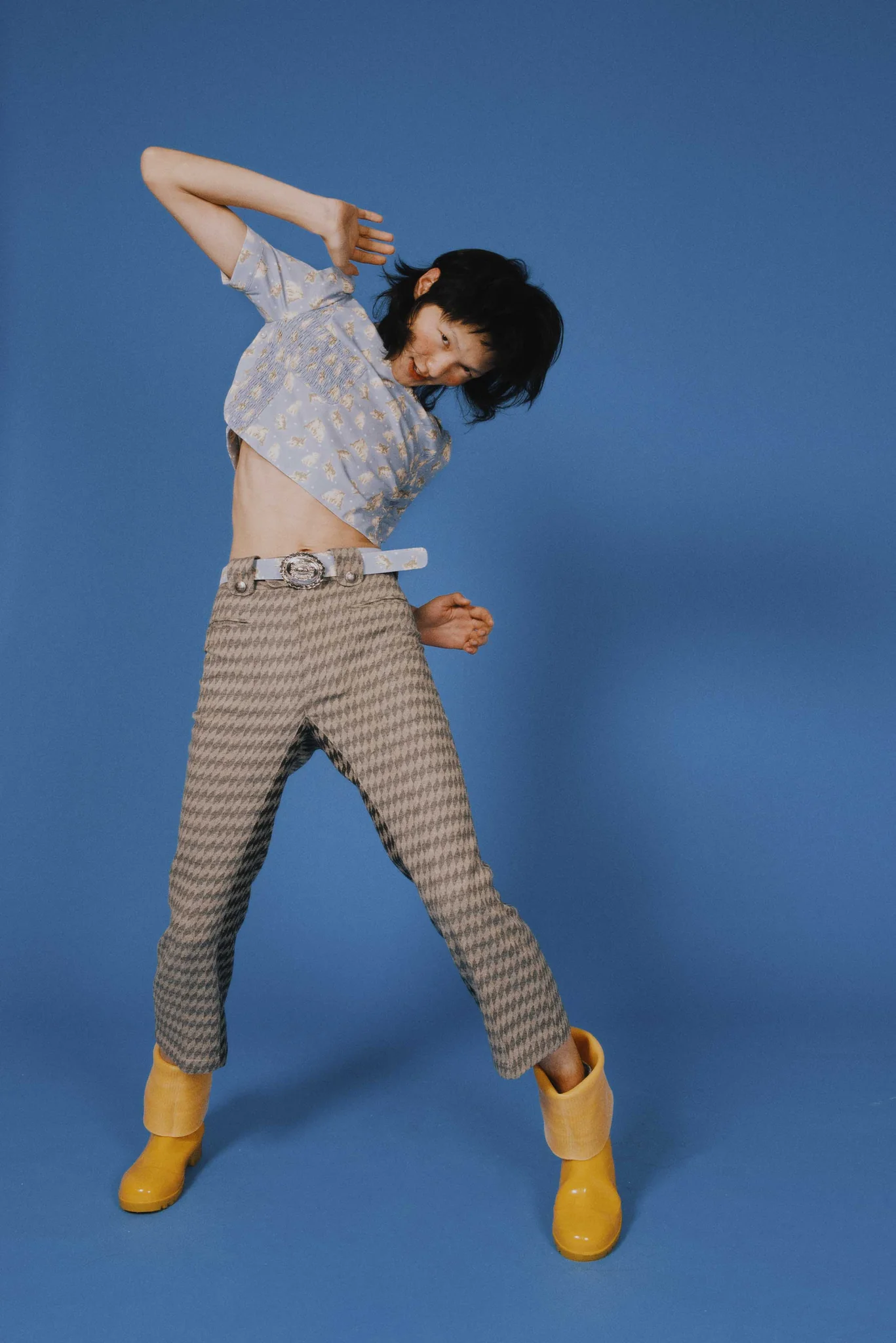 The Rhombus Calf-Length Pants 02 (Smoky Gray)