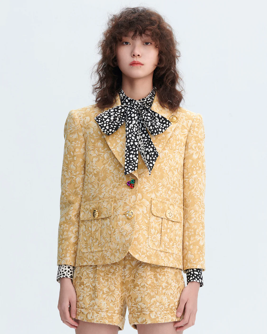 Grandma Wedding Dinner Coat (Light Mustard)