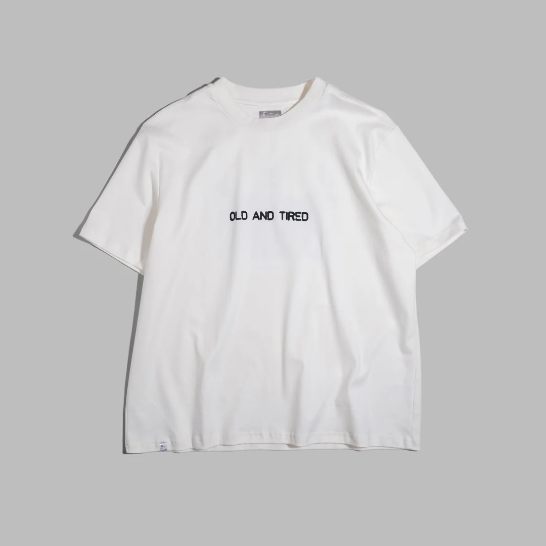 Old & Tired Tee / Cotton - White