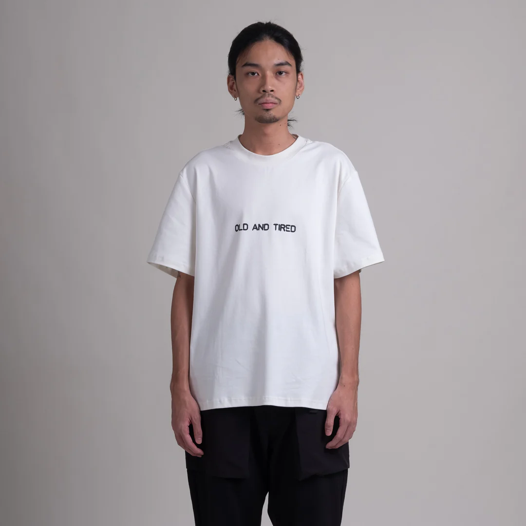 Old & Tired Tee / Cotton - White