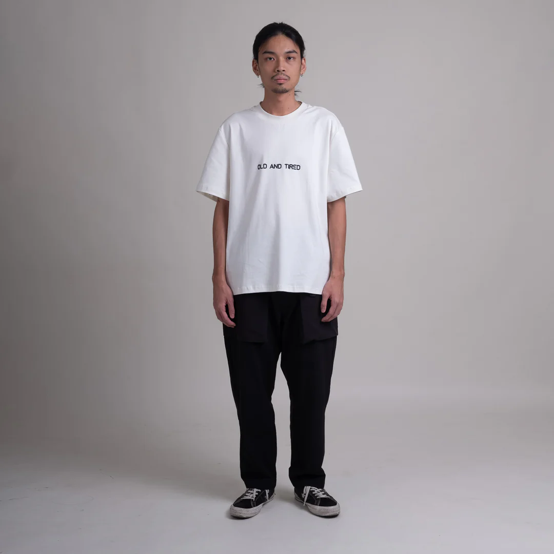 Old & Tired Tee / Cotton - White