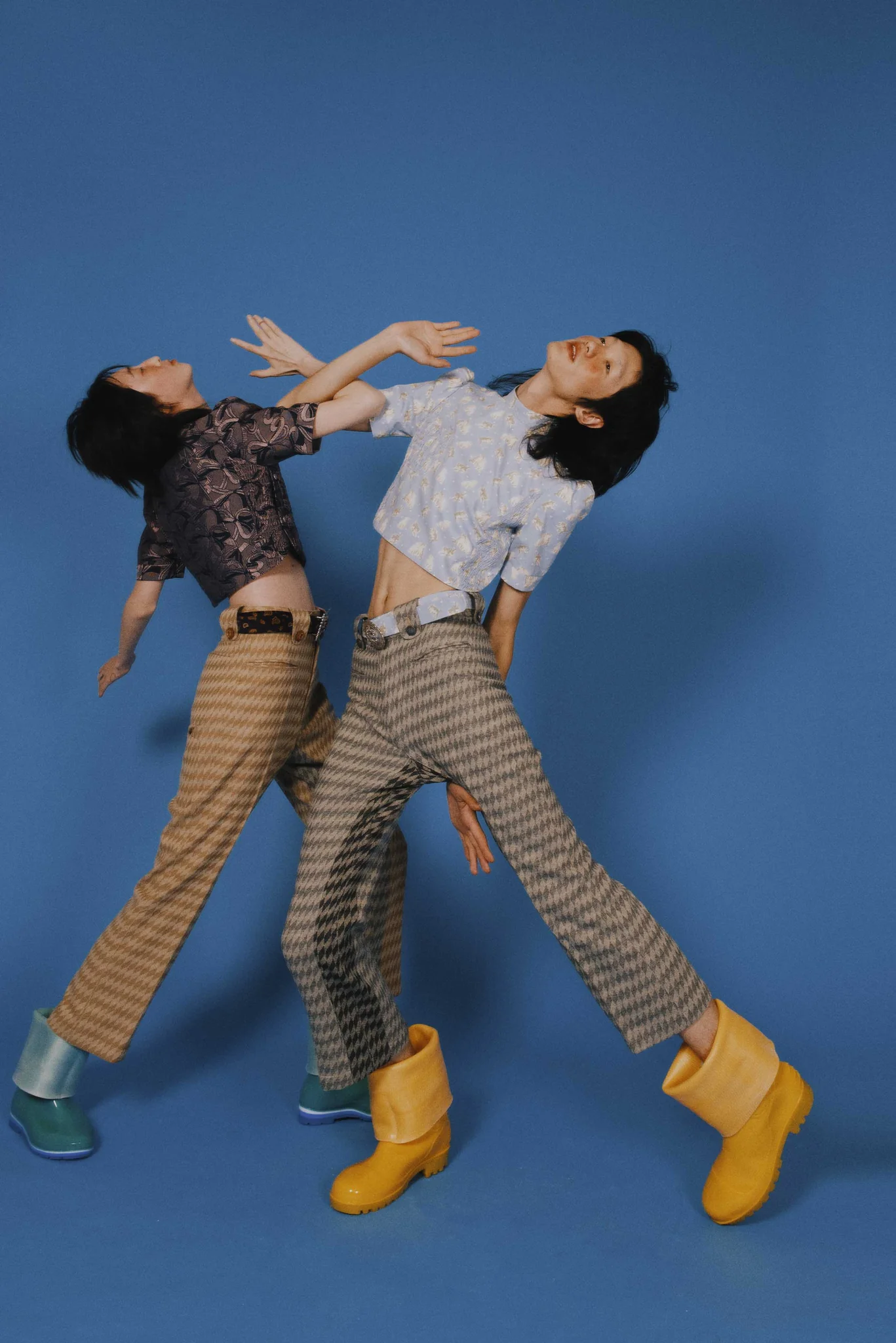 The Rhombus Calf-Length Pants 02 (Smoky Gray)