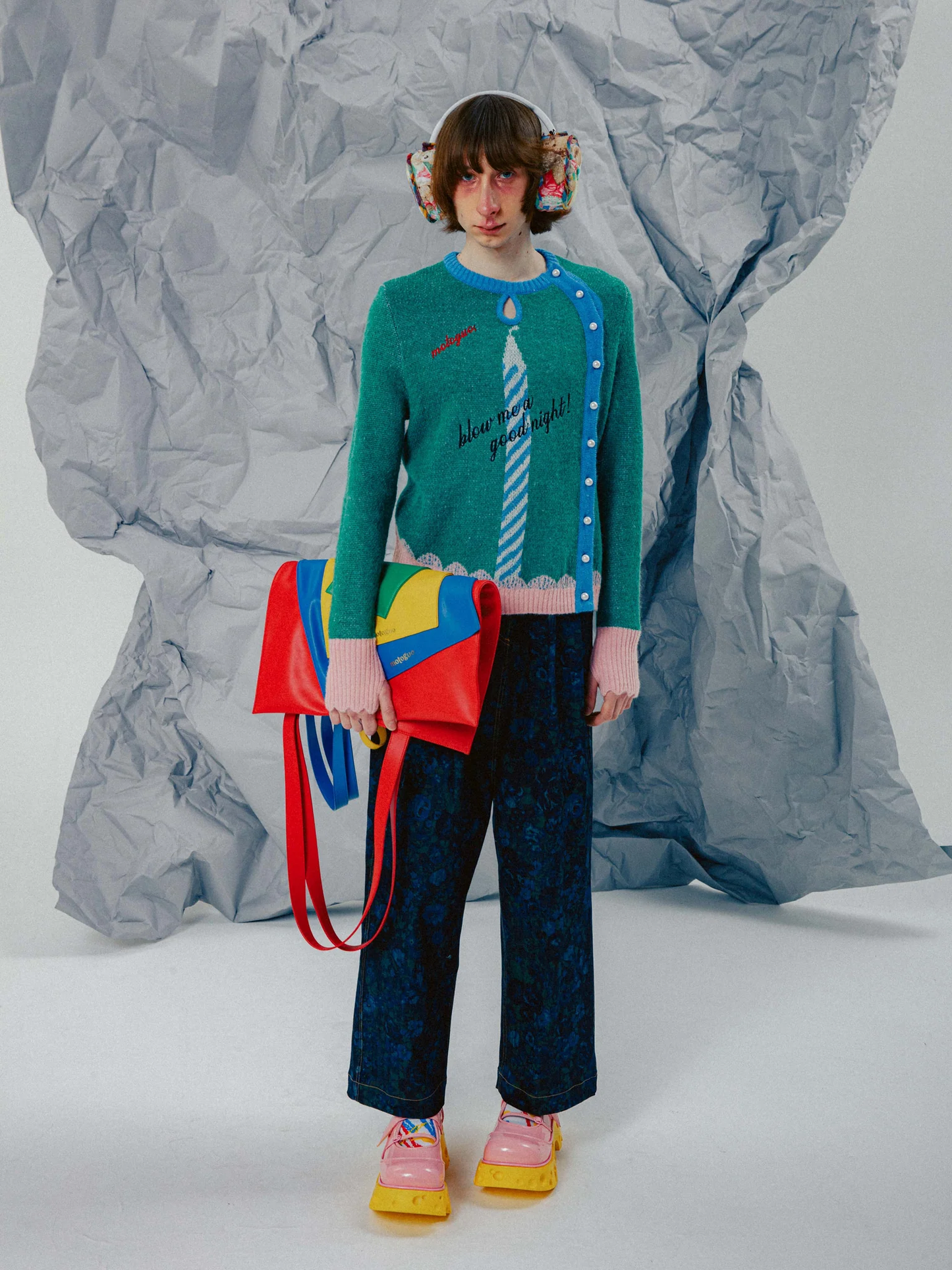 Fafa Raincoat (Blue Floral)