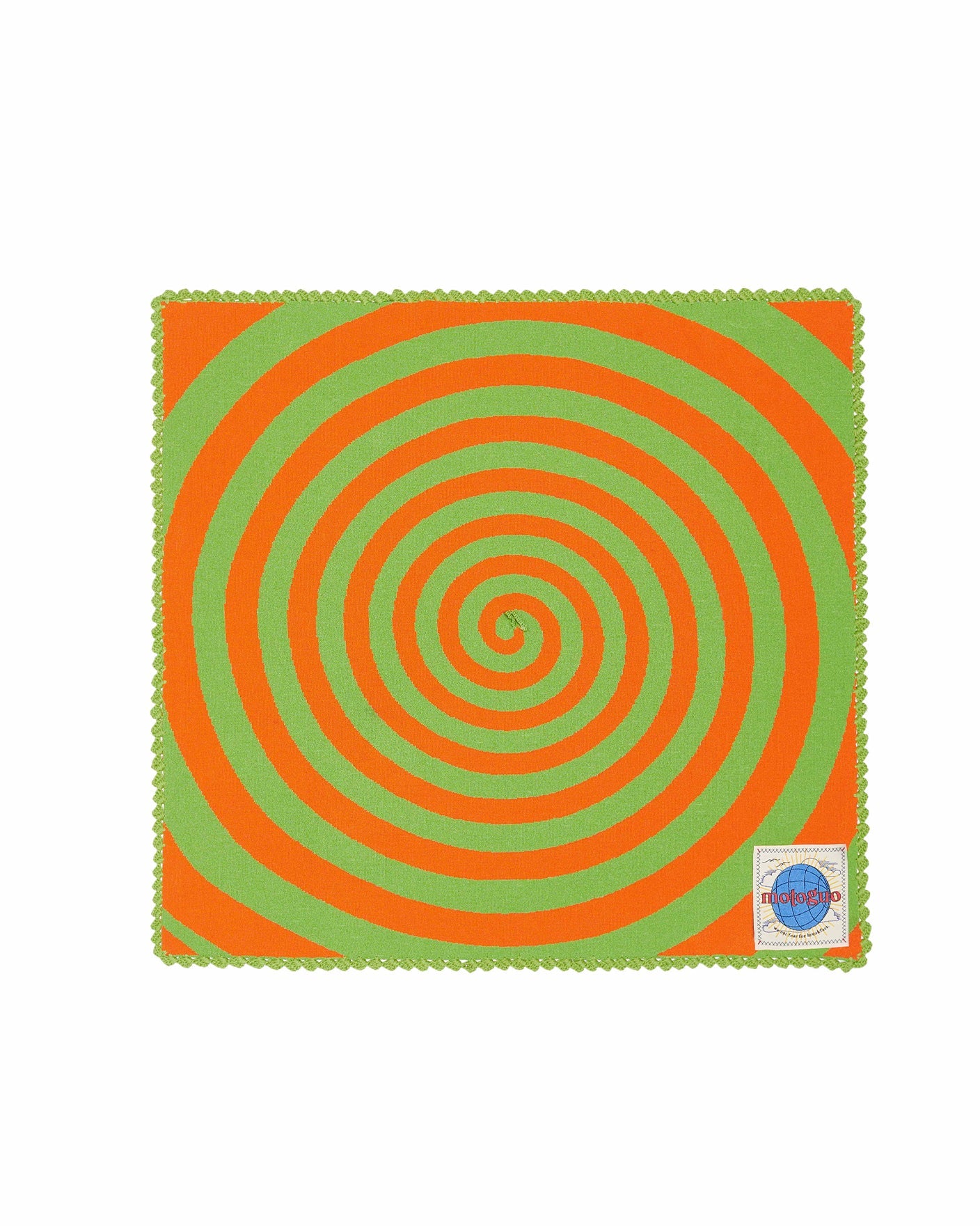Hypnotia Hankie (Marigold Orange & Moss Green)