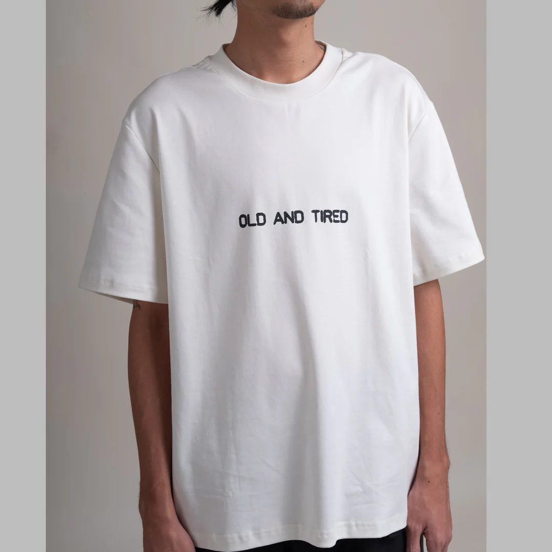 Old & Tired Tee / Cotton - White