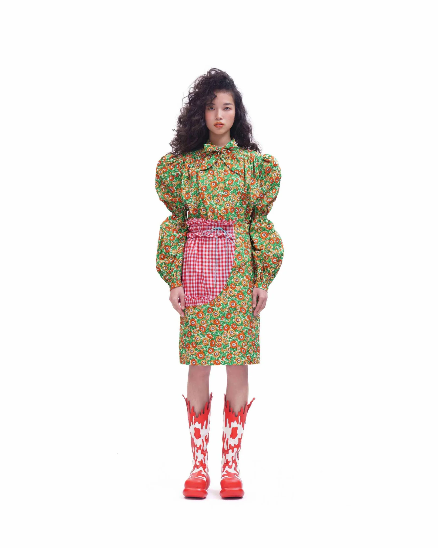 Eye Of The Beholder Skirt (Red Checks)