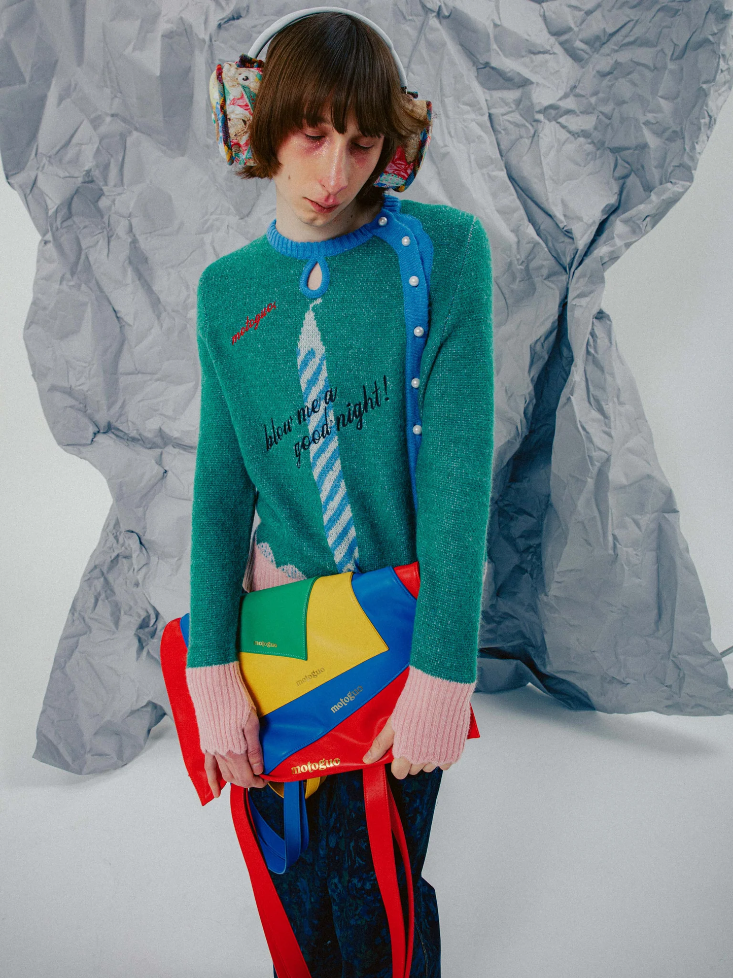 Fafa Raincoat (Blue Floral)