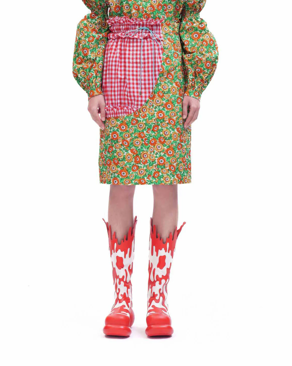 Eye Of The Beholder Skirt (Red Checks)