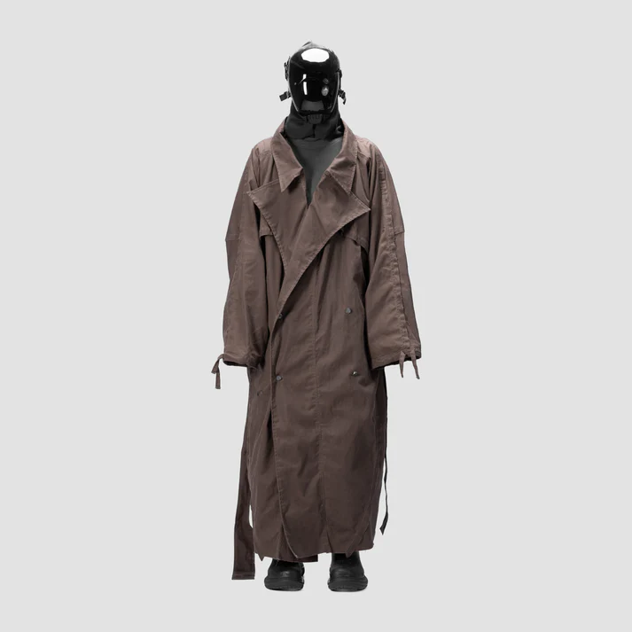 BAT PANEL TRENCH COAT - BROWN